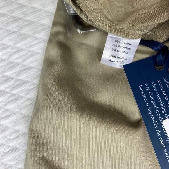 Saltwater Boys Company Chino Pants Kids Size 2T Khaki Ponce Performance Stretch - Picture 8 of 9